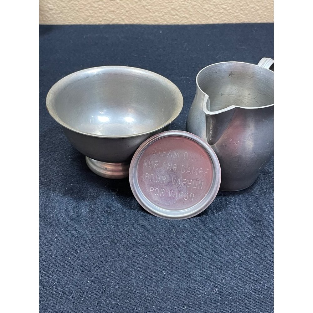 Vintage International Pewter Creamer And Open Sugar Bowl - Picture 1 of 15